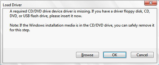 windows 7 install cd dvd driver39 missing